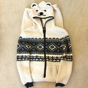 American Eagle Polar Bear Onesie Pajamas (XS-S)
